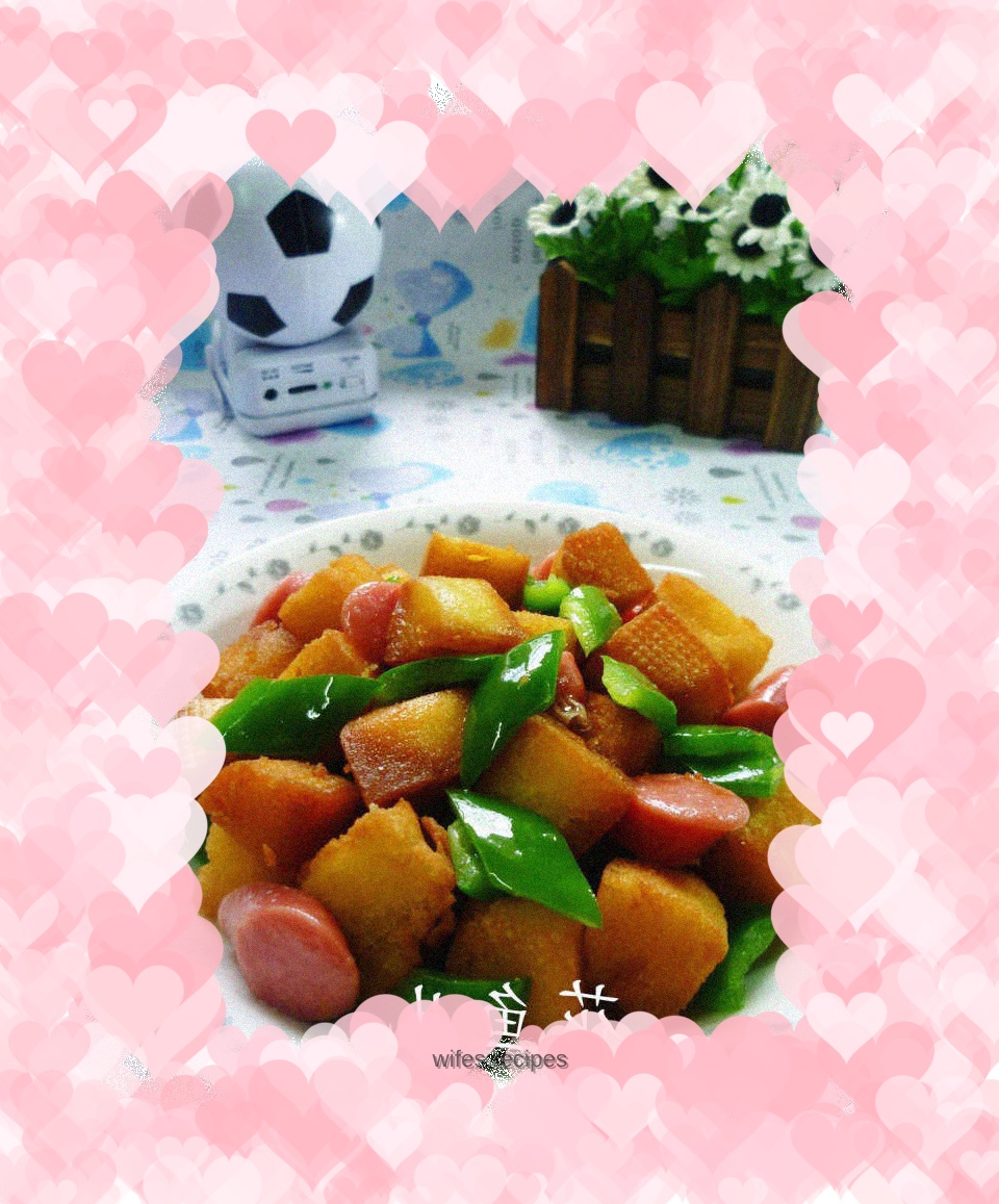 Grilled Sausage and Bell Pepper Stir-fried Corn Buns