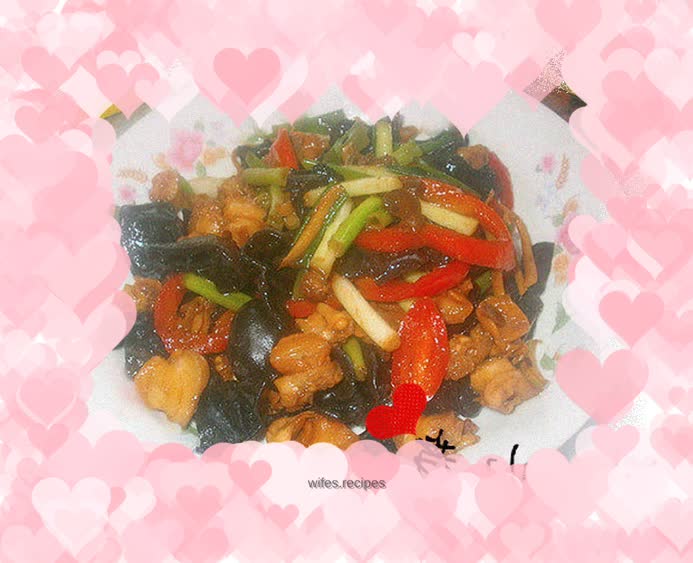 Stir-fried scallop meat