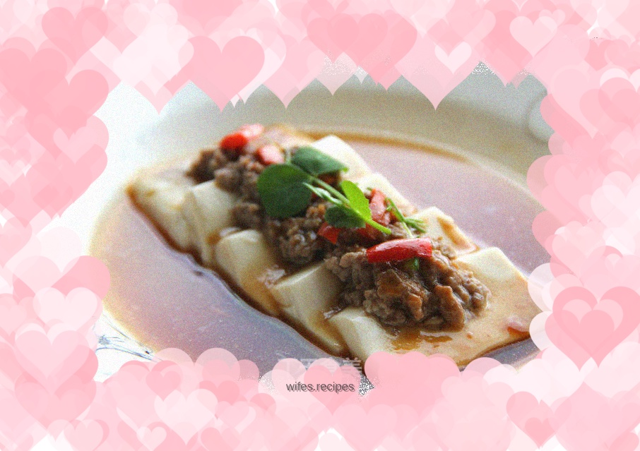 Steamed tofu with fish flavor