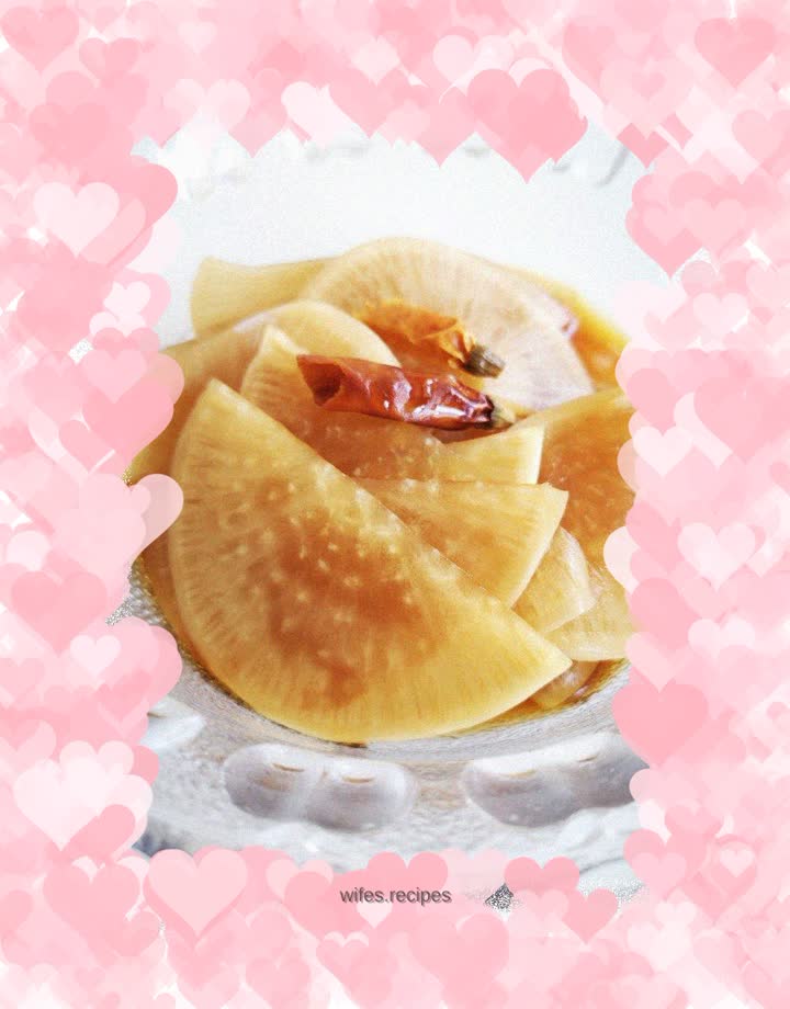 Side dishes with porridge~sweet and sour white radish