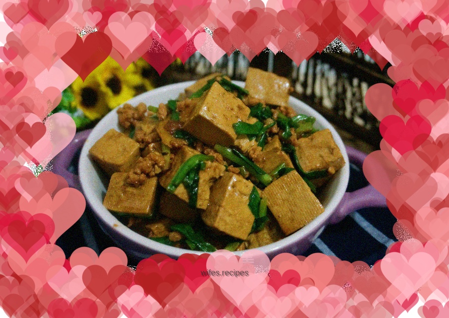 Grilled Tofu with Minced Pork