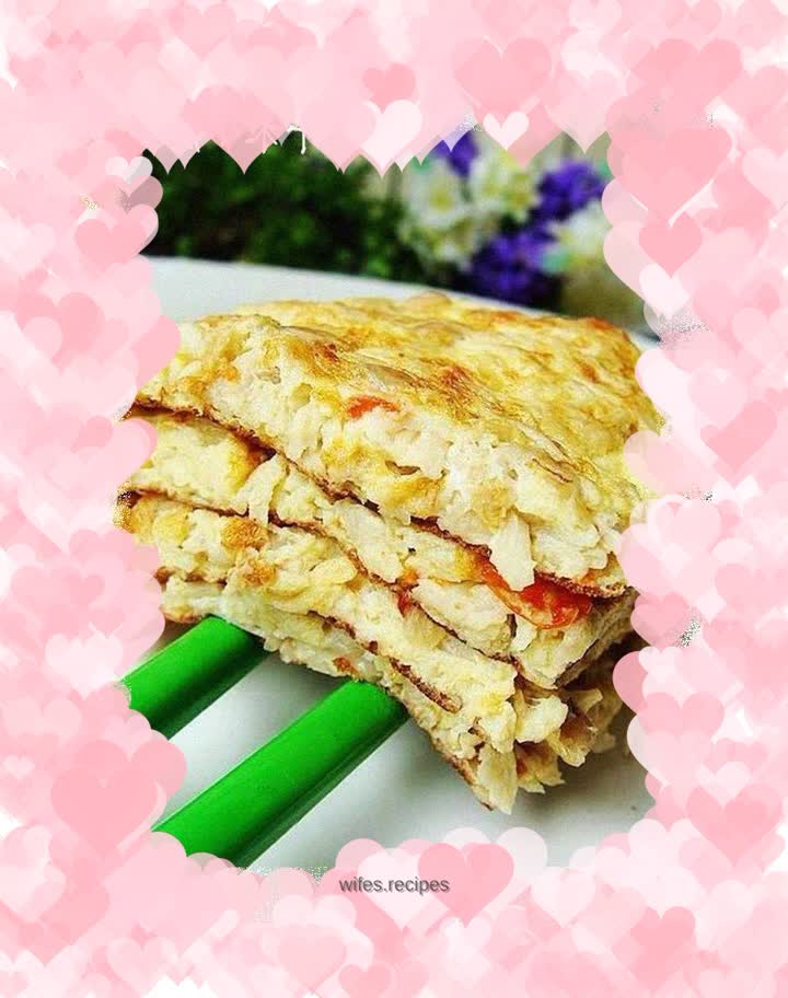 Egg Pancake with Pepper and Day Needles