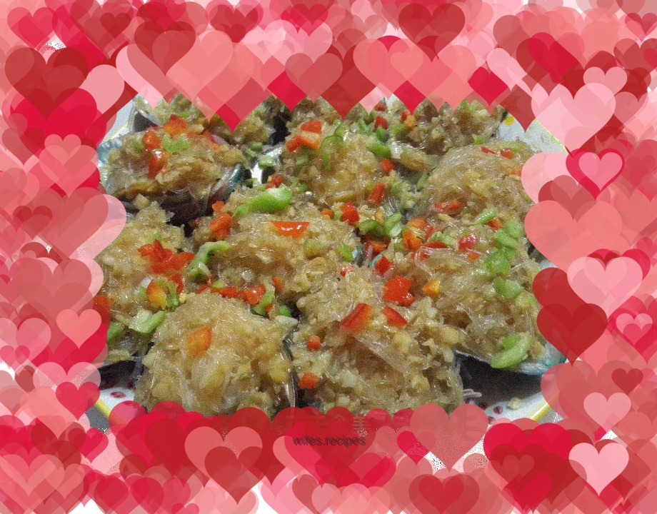 Steamed abalone with garlic vermicelli