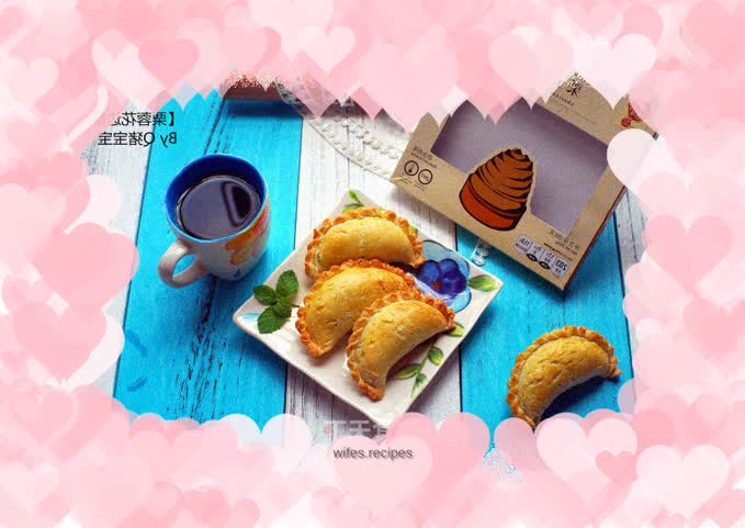 Crispy horns with chestnut and rong lace