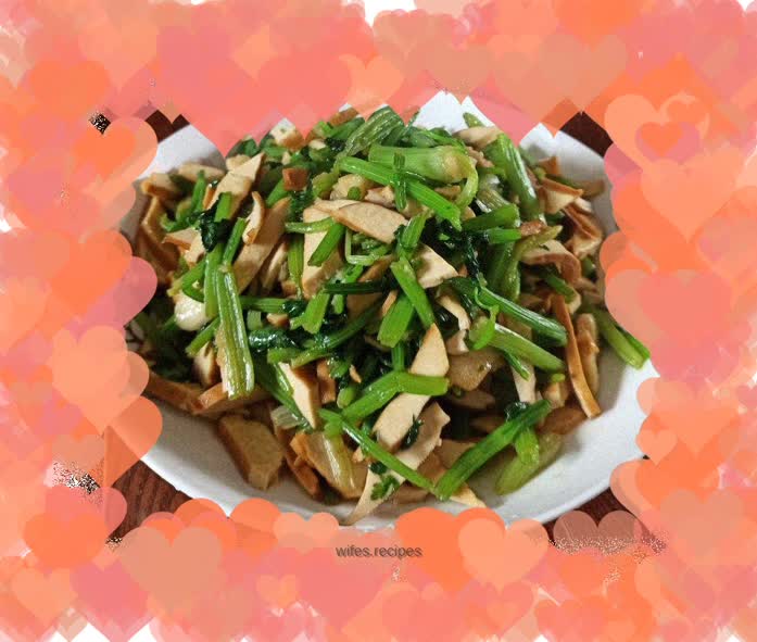 Stir-fried dried parsley