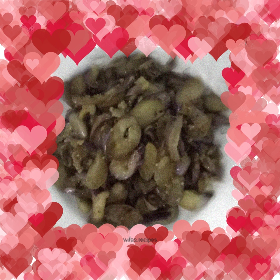 Vegetarian stir-fried eggplant