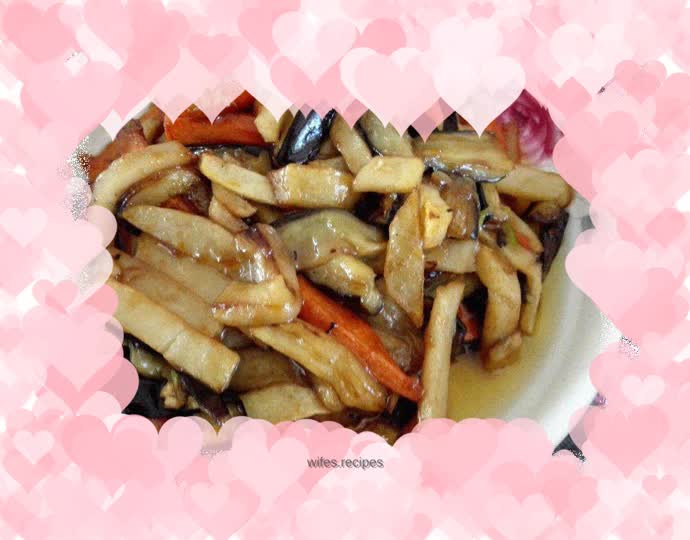 BBQ Sauce Eggplant Strips