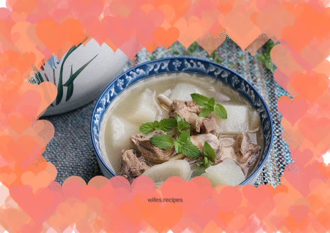Sour radish and duck soup