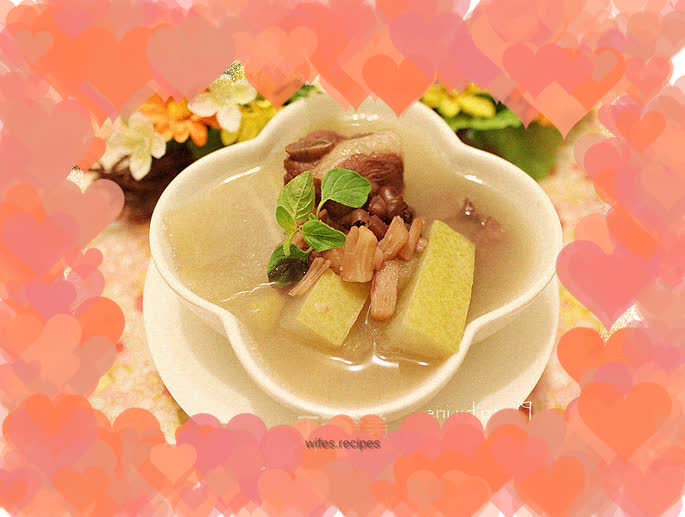 Winter Melon, Red Bean and Pork Ribs Soup