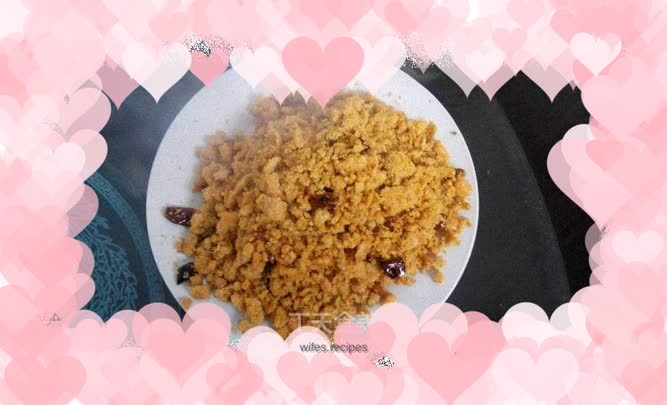 Fried fish roe with eggs