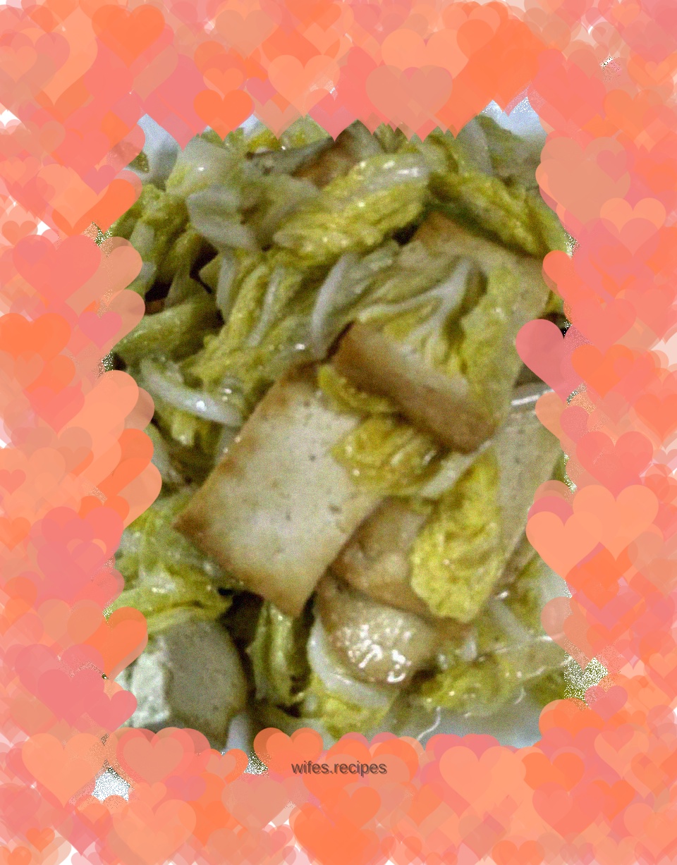 Braised tofu with cabbage