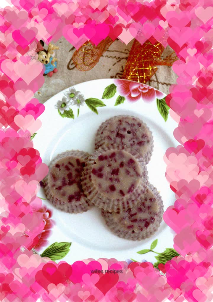 【Guangdong】Sesame and Purple Sweet Potato Cake
