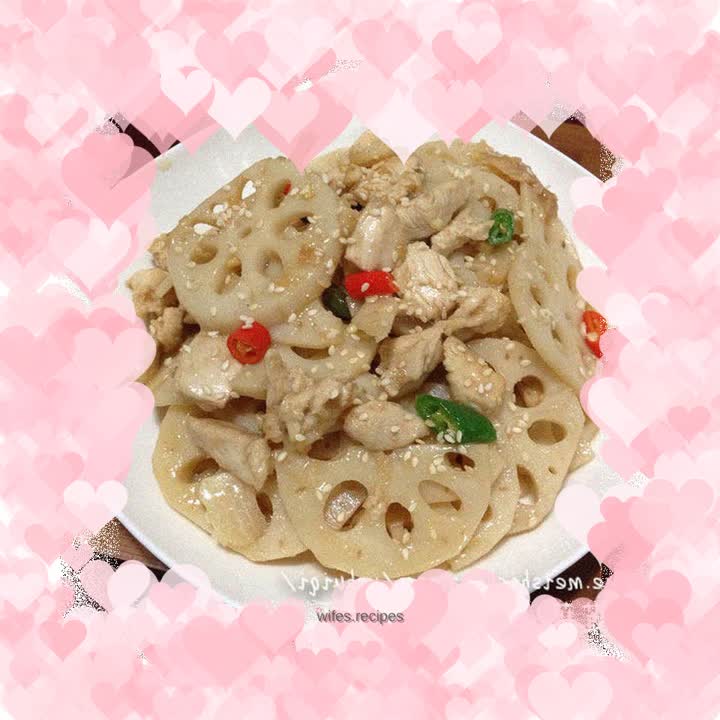 Spicy stir-fried chicken and lotus root