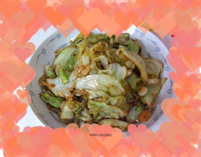 Hand-shredded cabbage