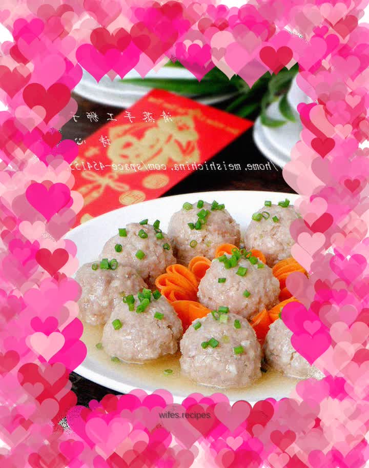 【Steamed Handmade Lion Head】---The taste from the countryside