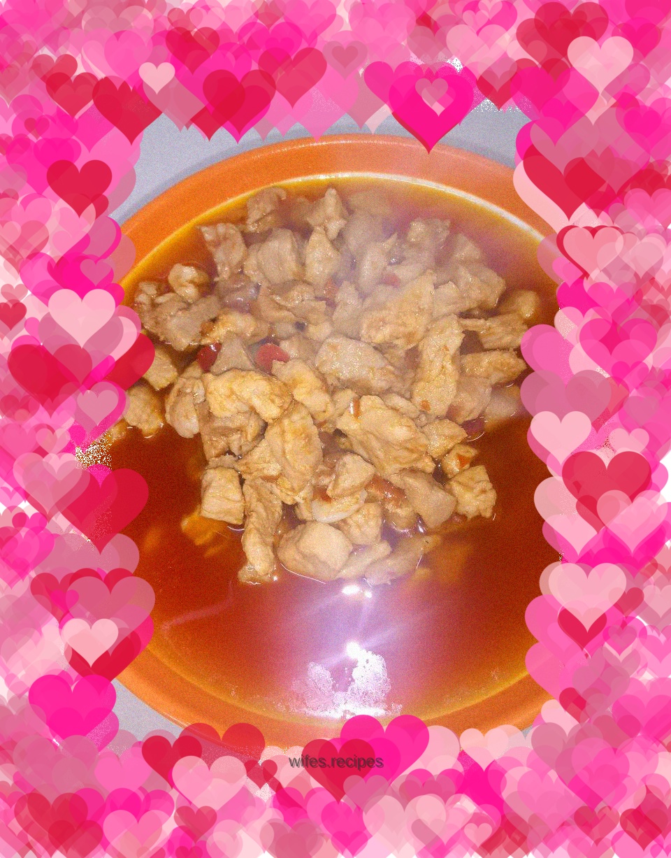 Red oil diced pork