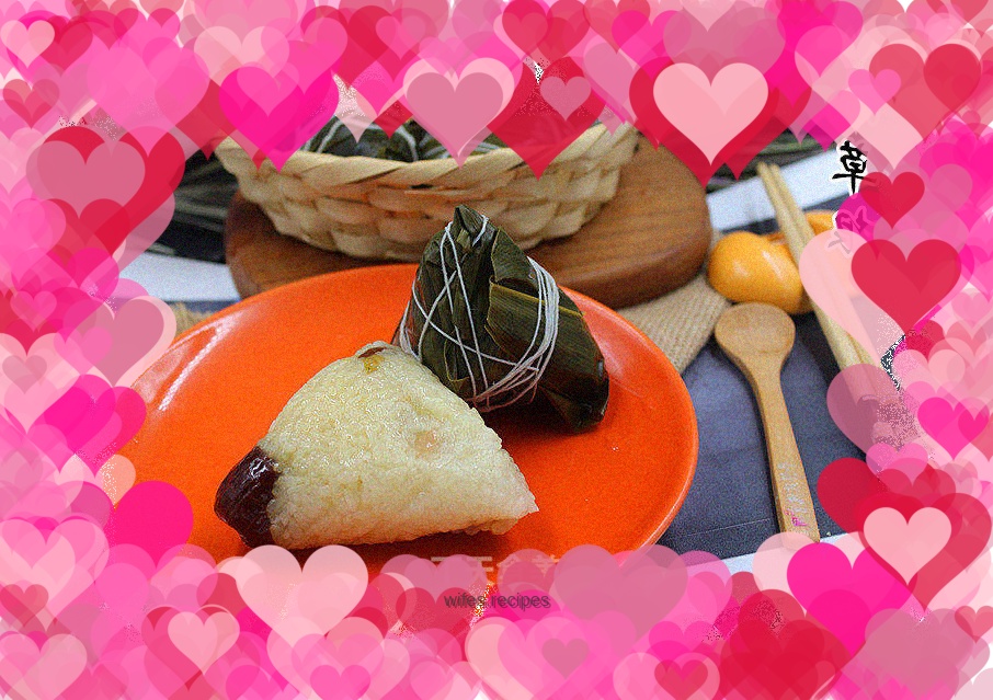 Honey bean and honey date rice dumplings