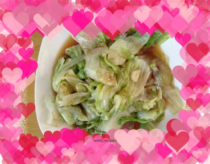 Lettuce with oyster sauce