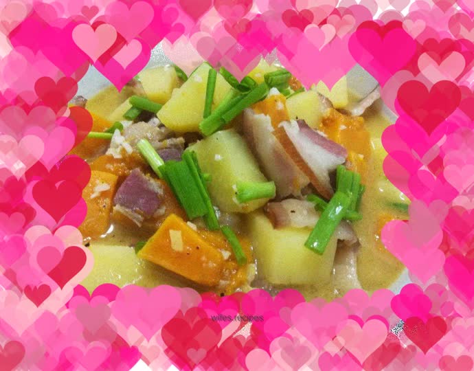 Potato Stewed Pumpkin