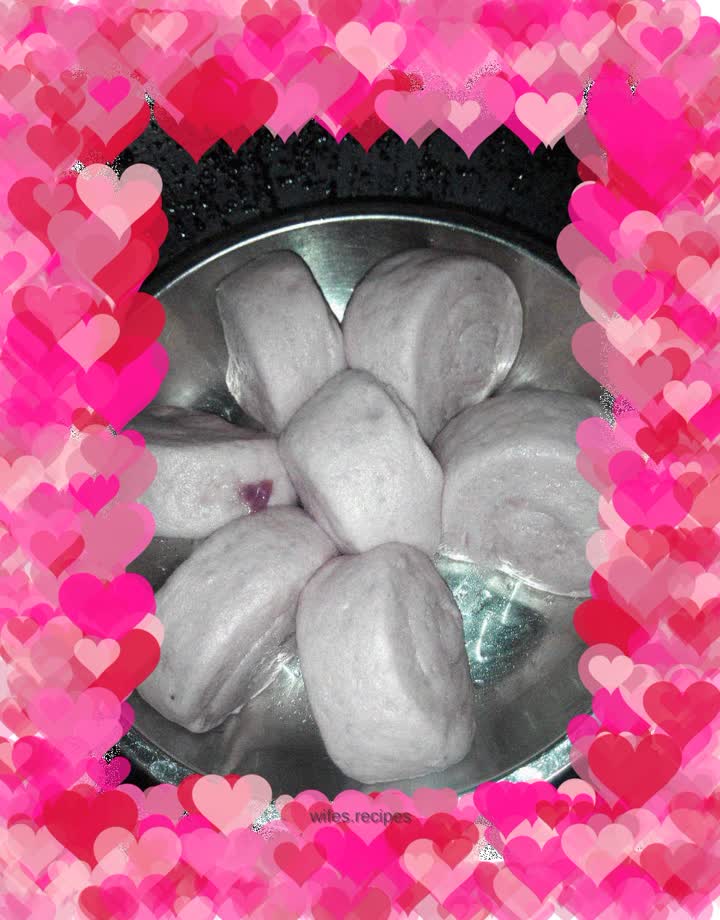 Purple sweet potato buns