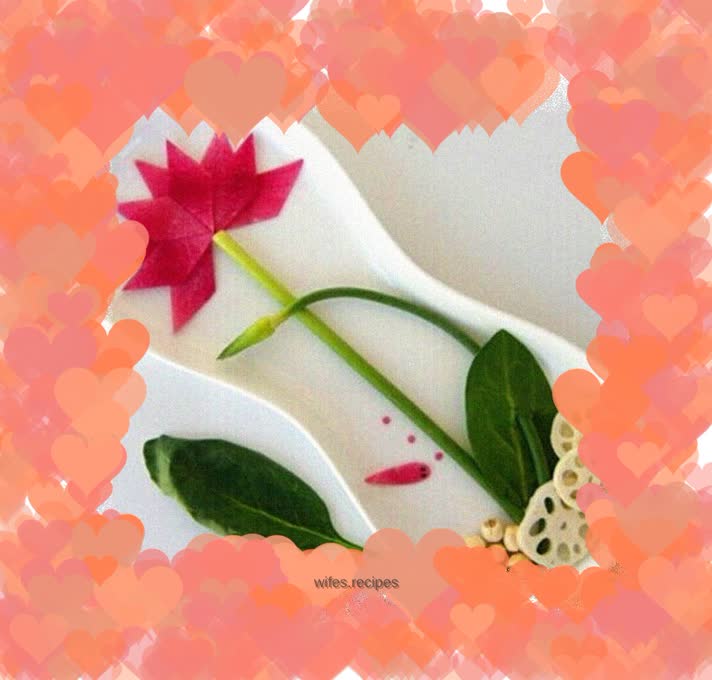 Plate painting: Lotus