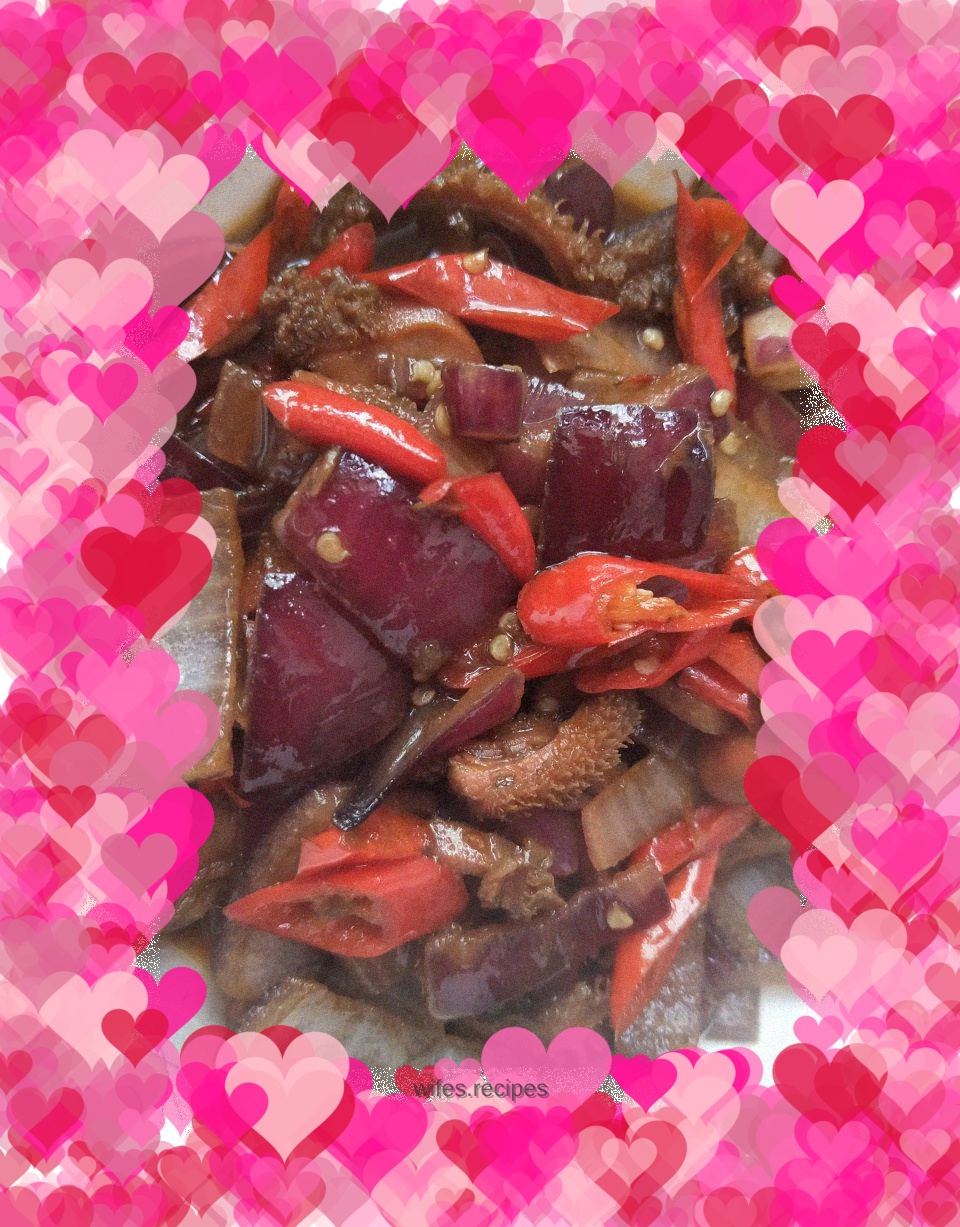 Fried tripe with onions