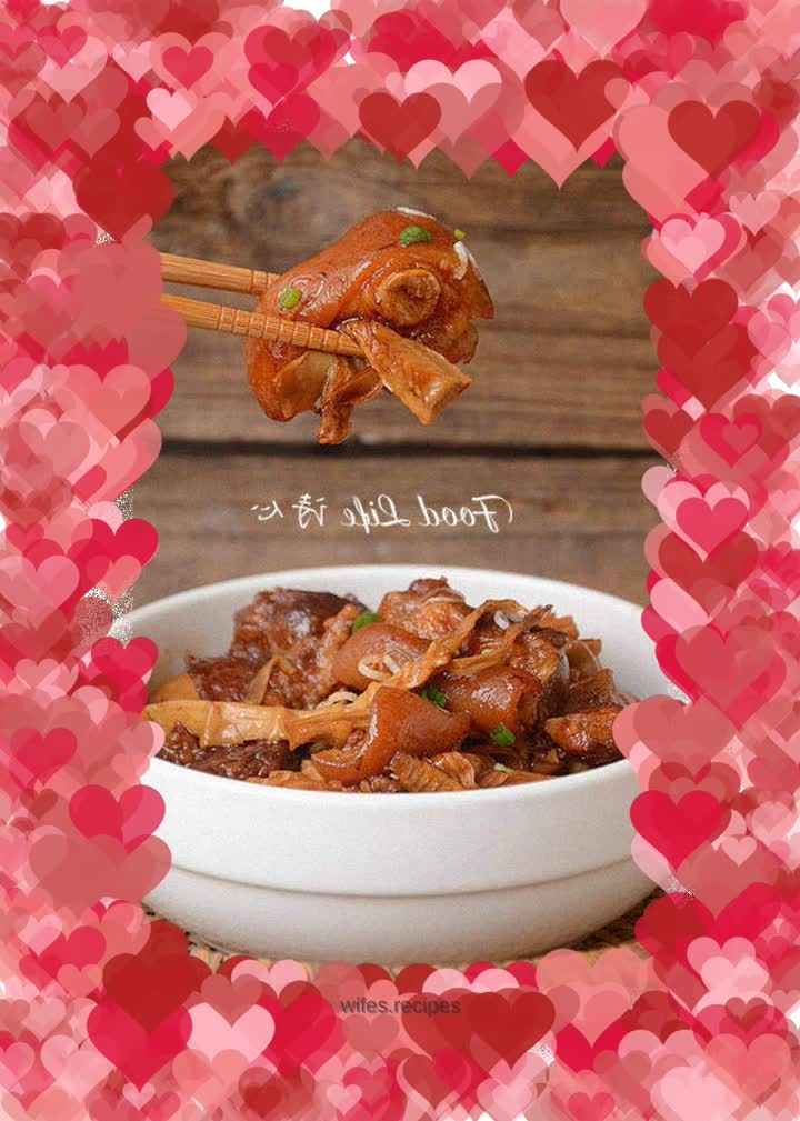 【Roasted Pork Trotters with Dried Bamboo Shoots】---Enjoy the deliciousness brought by spring