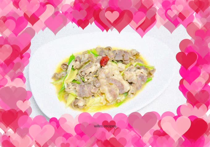 Stir-fried mutton with green onions