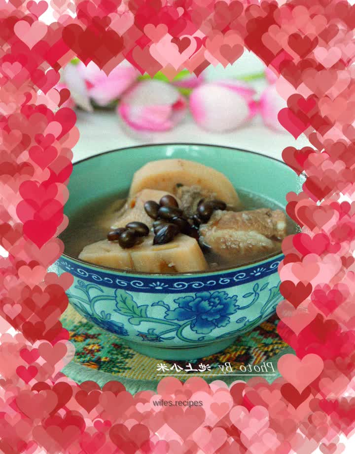 Black Bean, Lotus Root and Pork Ribs Soup