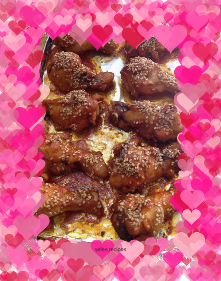 Grilled Chicken Legs with Honey Sauce