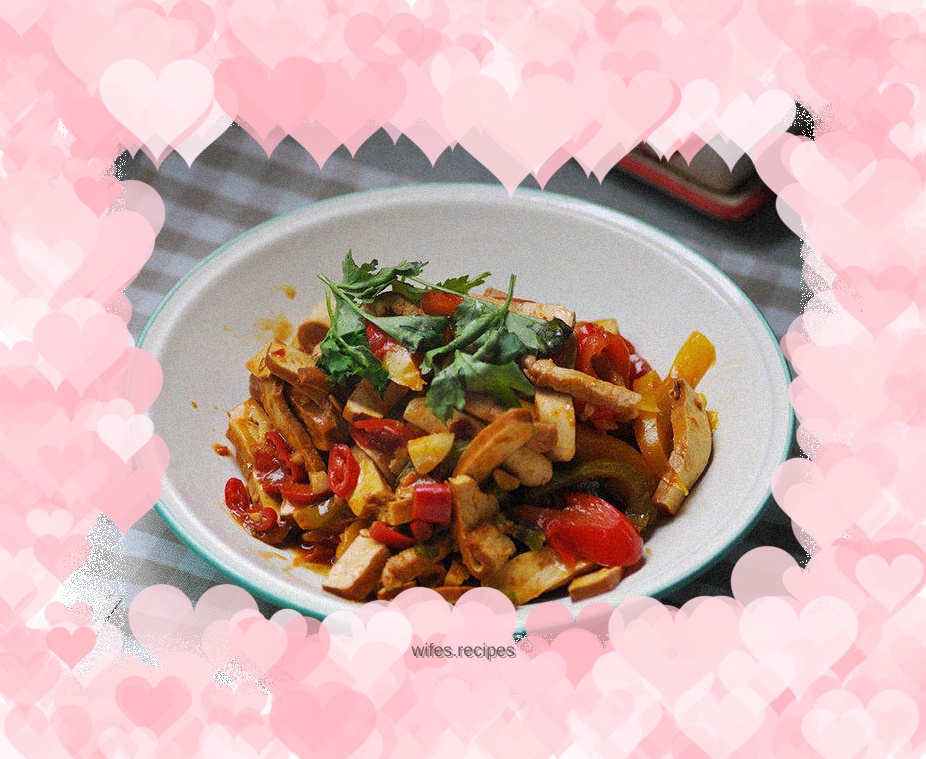 Stir-fried dried lean meat