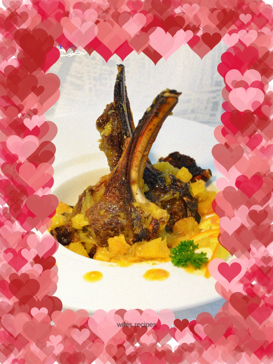 Orange grilled lamb chops