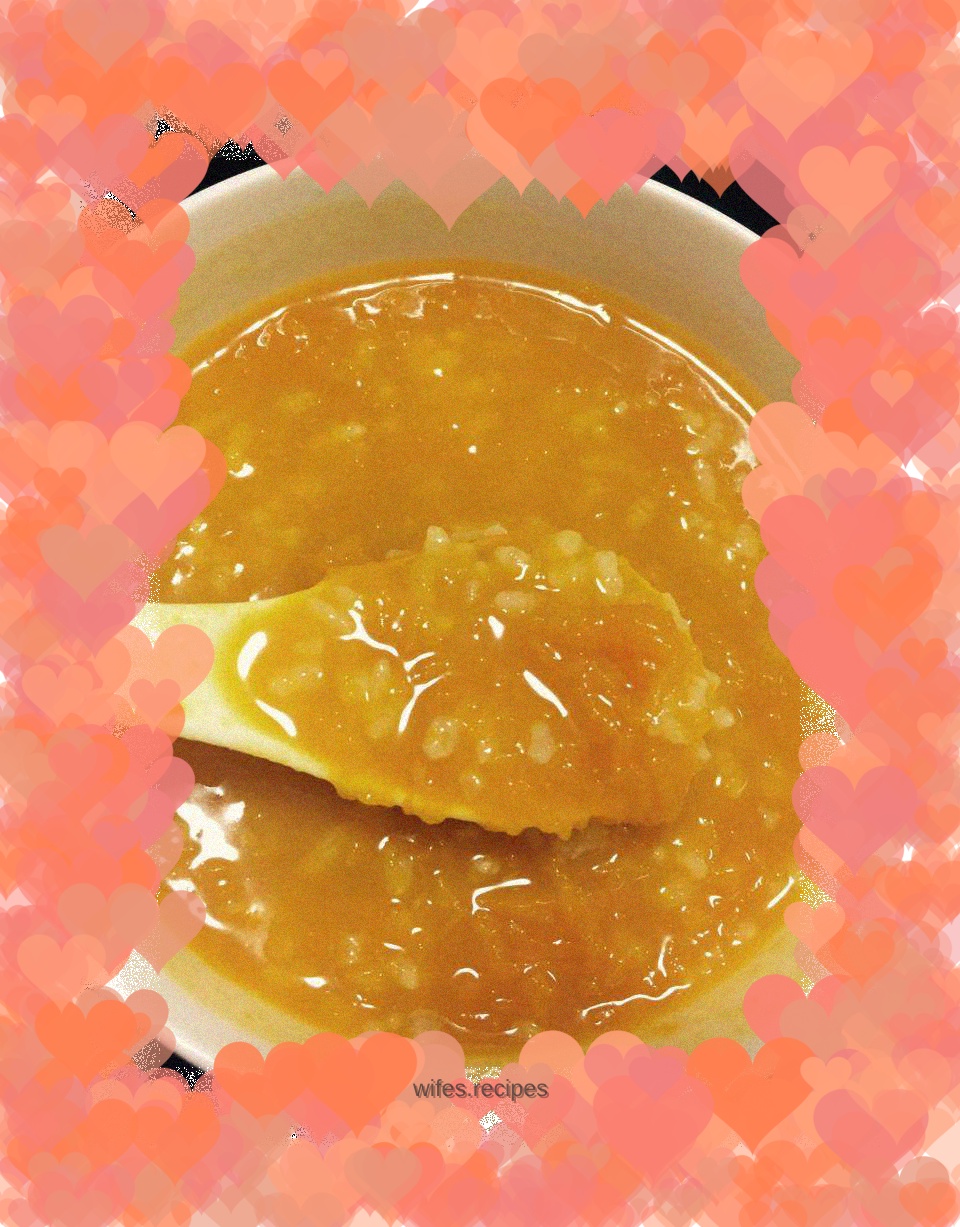 Pumpkin porridge, the simplest "dessert"