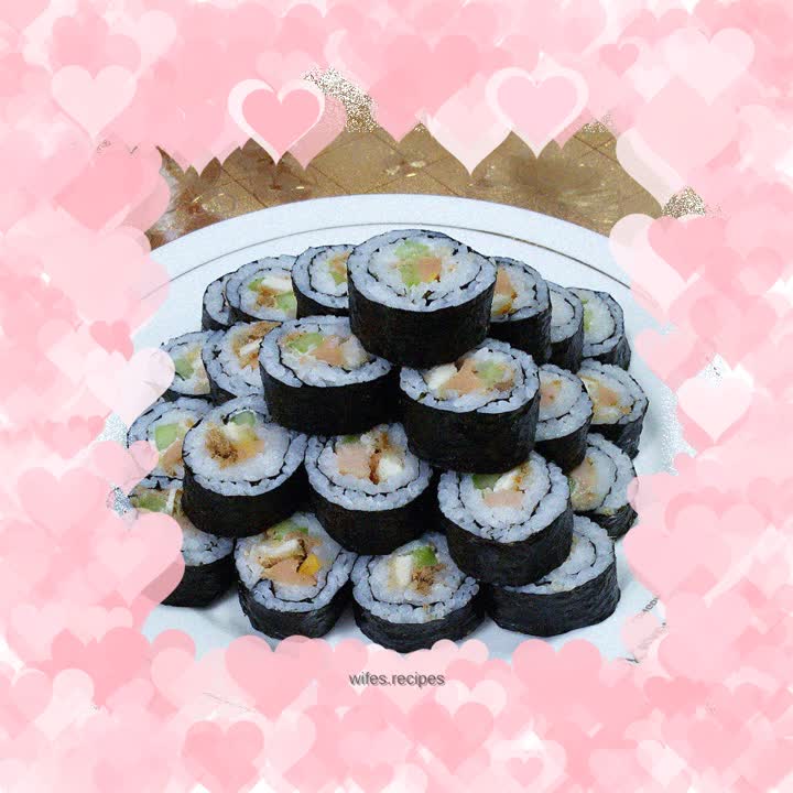 Chicken cutlet sushi