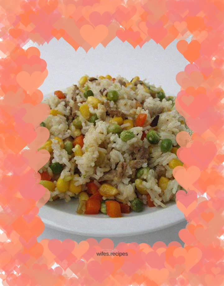 Colorful fried rice