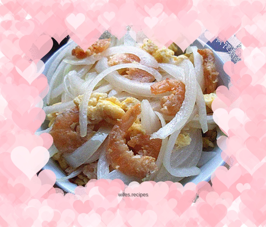 Dried shrimps and fried onions