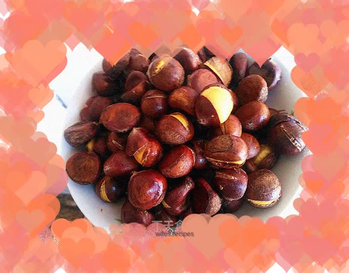 Roasted chestnuts with sugar