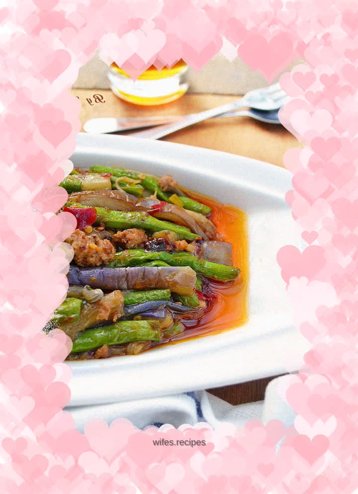 Eggplant and roasted beans