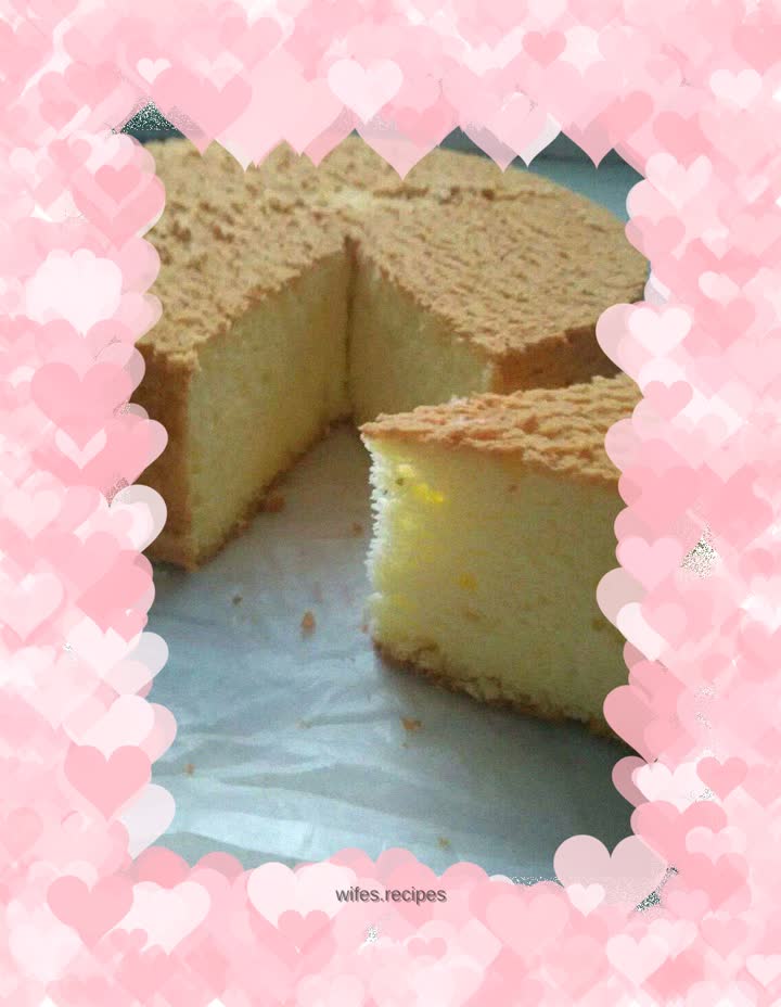 Eight-inch chiffon cake