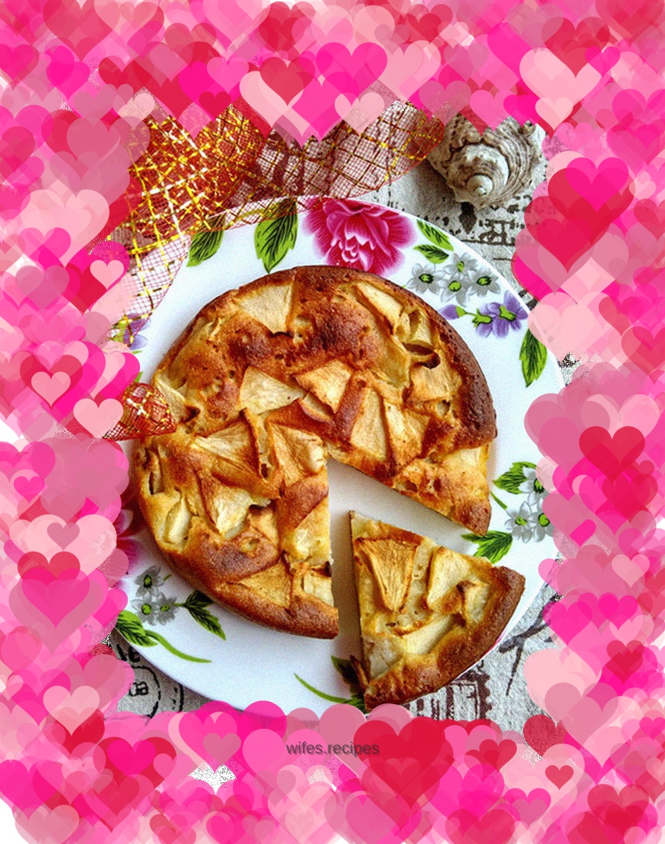 Oil-free and sugar-free whole wheat yogurt apple cake