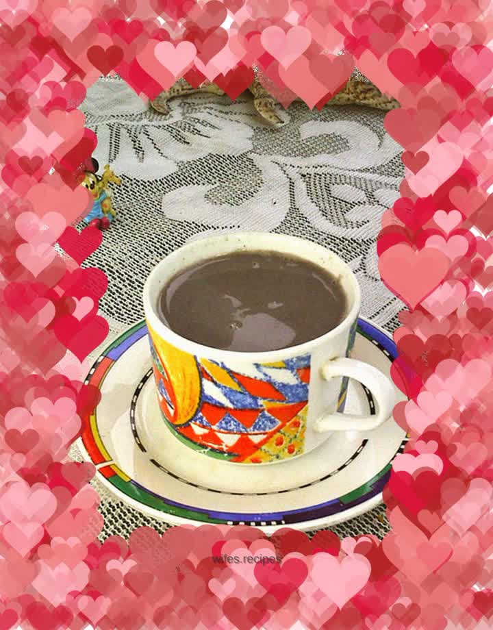 Black and white rice soy milk