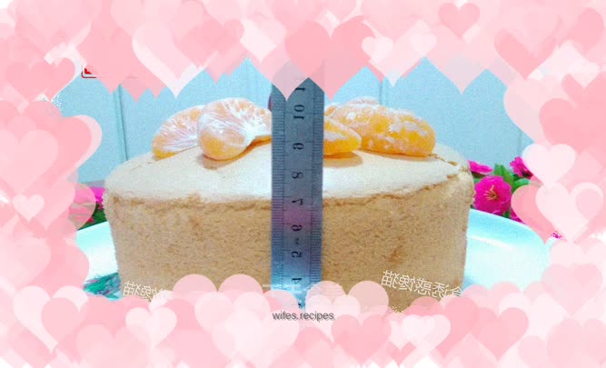 Orange chiffon cake