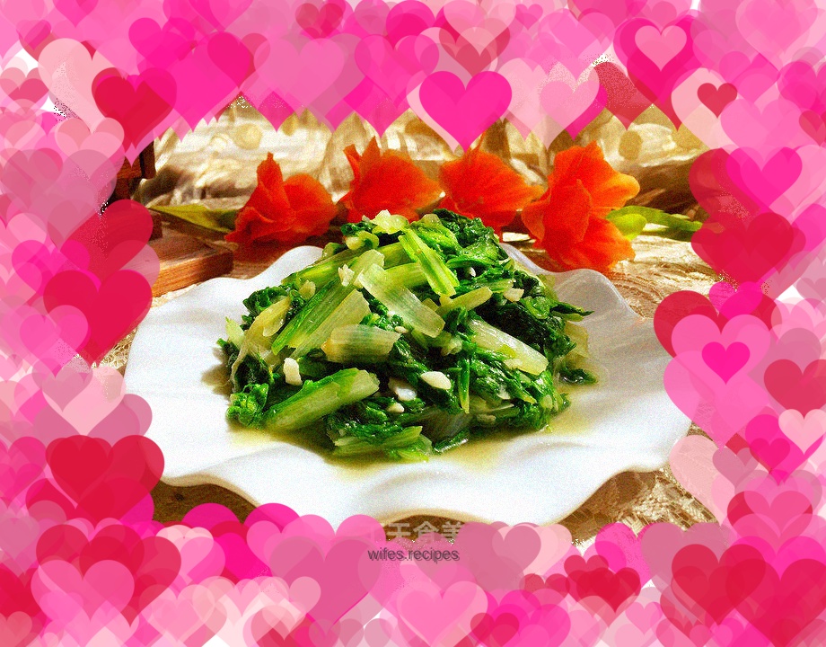 Cabbage with garlic paste