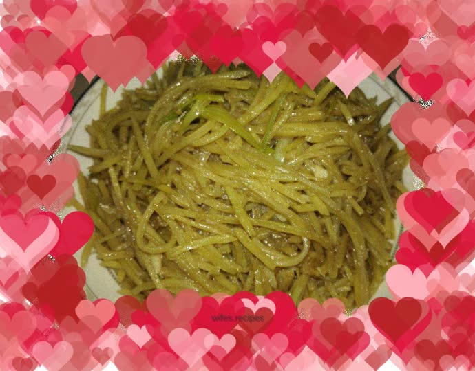 Homemade potato shreds