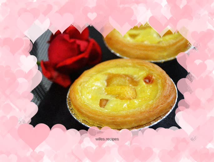 Mango egg tart