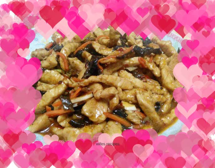 Small leaf version of fish-flavored shredded pork