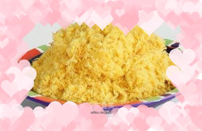 Simple summer food - home-cooked beef floss