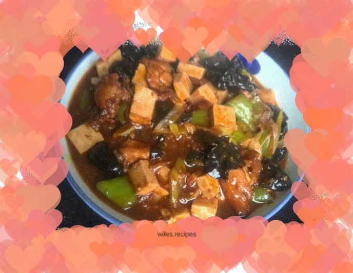 Fish-flavored pork slices with tofu