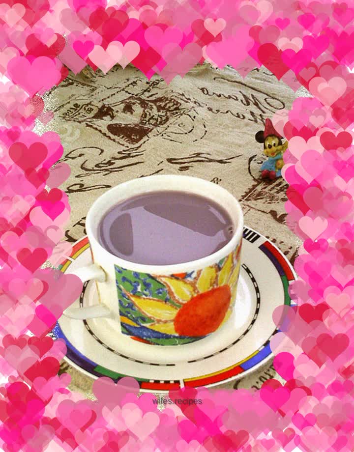 Purple sweet potato soy milk