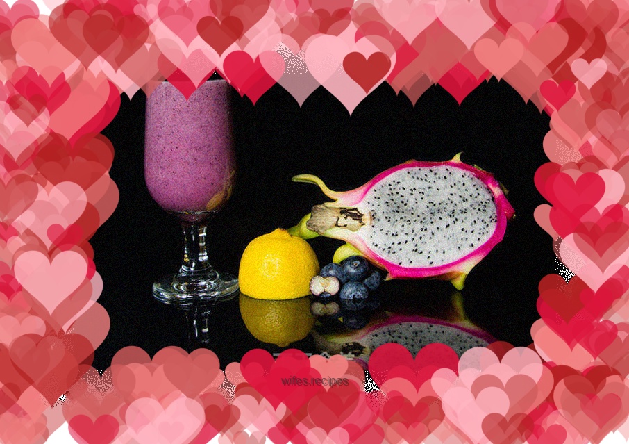 You can easily lose weight by drinking the right juice - dragon fruit and blueberry juice